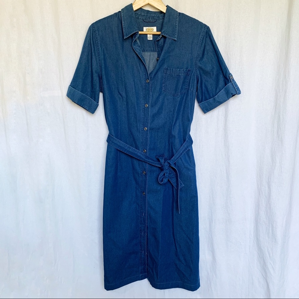 Denim Blue Shirt Dress